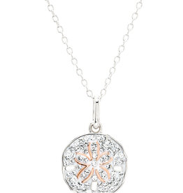 FLAIRCRAFT LIMITED SAND DOLLAR MINI NECKLACE WHITE