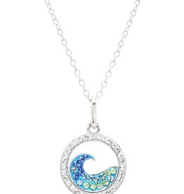 FLAIRCRAFT LIMITED WAVE MINI NECKLACE AQUA