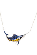 FLAIRCRAFT LIMITED MARLIN NECKLACE BLUE/YELLOW
