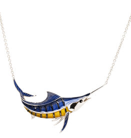 FLAIRCRAFT LIMITED MARLIN NECKLACE BLUE/YELLOW