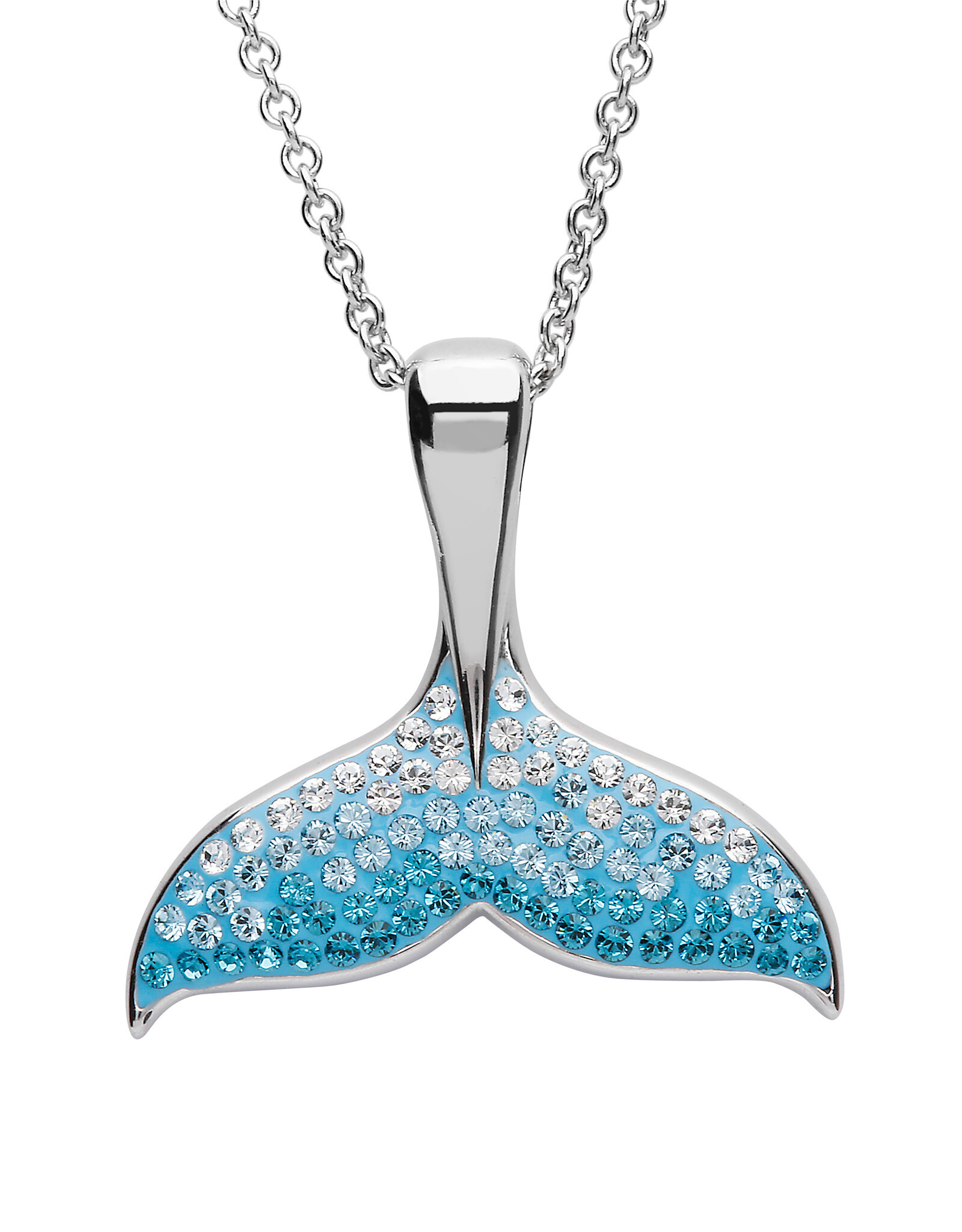 FLAIRCRAFT LIMITED WHALE TALE NECKLACE STERLING SILVER
