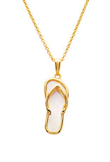 FLAIRCRAFT LIMITED FLIP FLOP NECKLACE 14KT GOLD