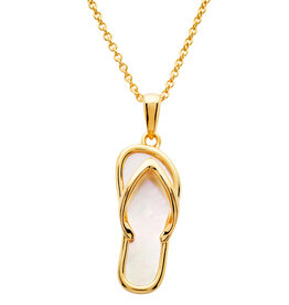 FLAIRCRAFT LIMITED FLIP FLOP NECKLACE 14KT GOLD