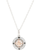 FLAIRCRAFT LIMITED COMPASS MINI NECKLACE WHITE