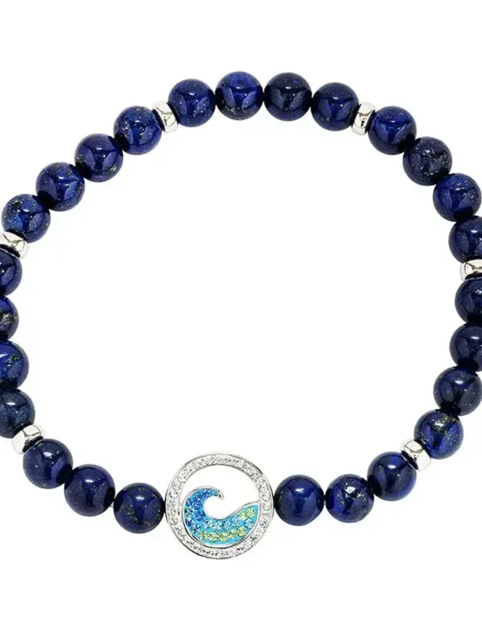 FLAIRCRAFT LIMITED WAVE STRETCH BRACELET LAPIS
