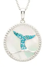 FLAIRCRAFT LIMITED CRYSTAL WHALE TAIL NECKLACE