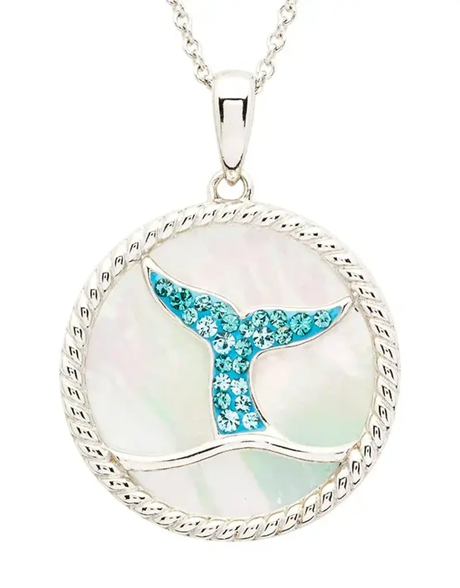 FLAIRCRAFT LIMITED CRYSTAL WHALE TAIL NECKLACE