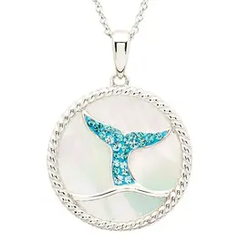 FLAIRCRAFT LIMITED CRYSTAL WHALE TAIL NECKLACE