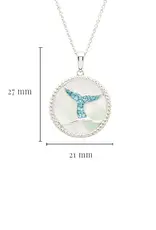 FLAIRCRAFT LIMITED CRYSTAL WHALE TAIL NECKLACE