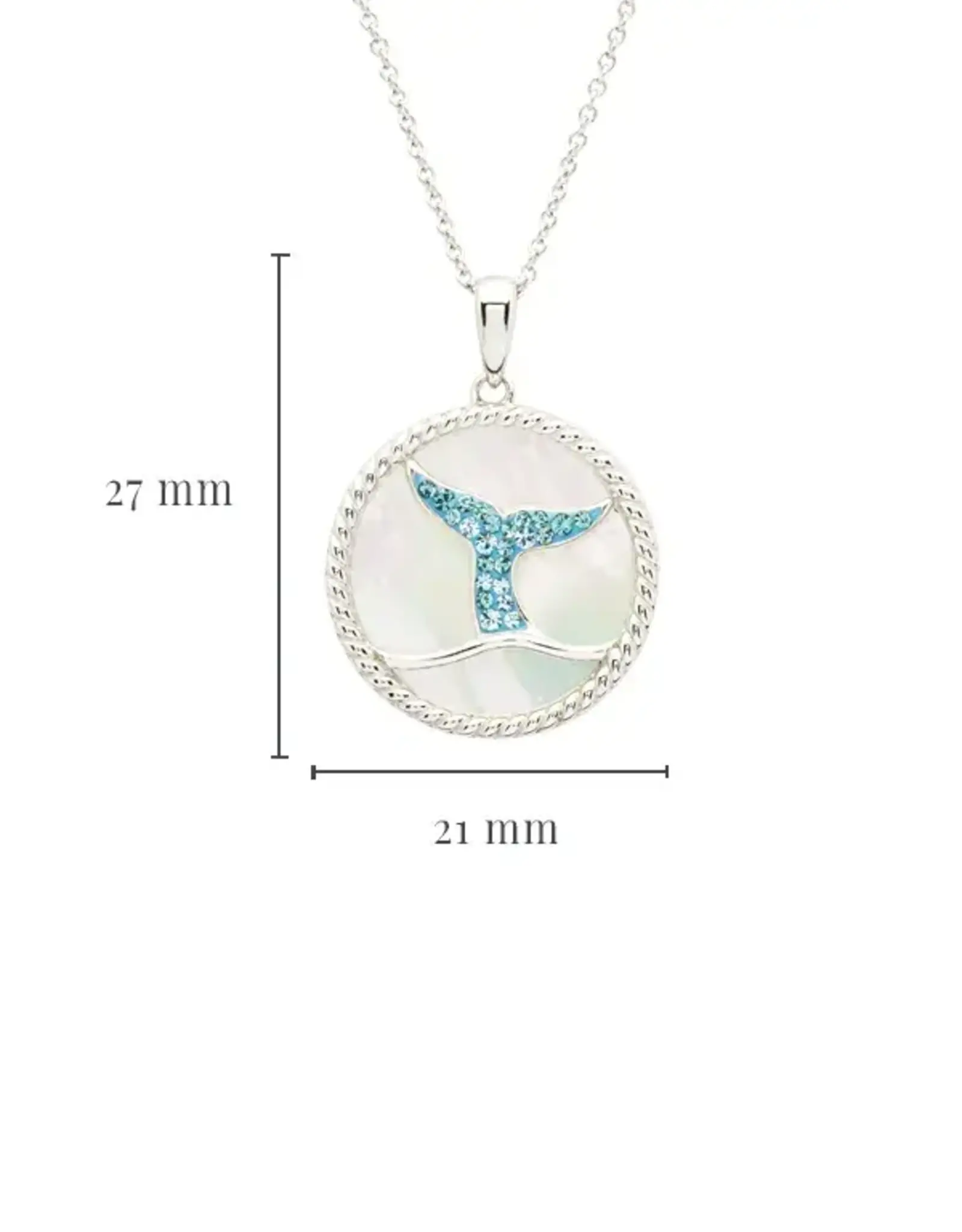 FLAIRCRAFT LIMITED CRYSTAL WHALE TAIL NECKLACE