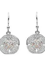 FLAIRCRAFT LIMITED SAND DOLLAR DROP EARRINGS SILVER