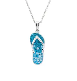 FLAIRCRAFT LIMITED AQUA FLIP FLOP PENDANT NECKLACE