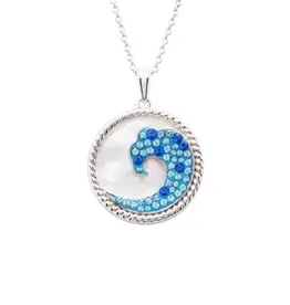 FLAIRCRAFT LIMITED WAVE PENDANT STERLING SILVER