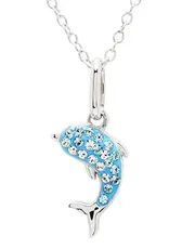FLAIRCRAFT LIMITED DOLPHIN MINI NECKLACE AQUA