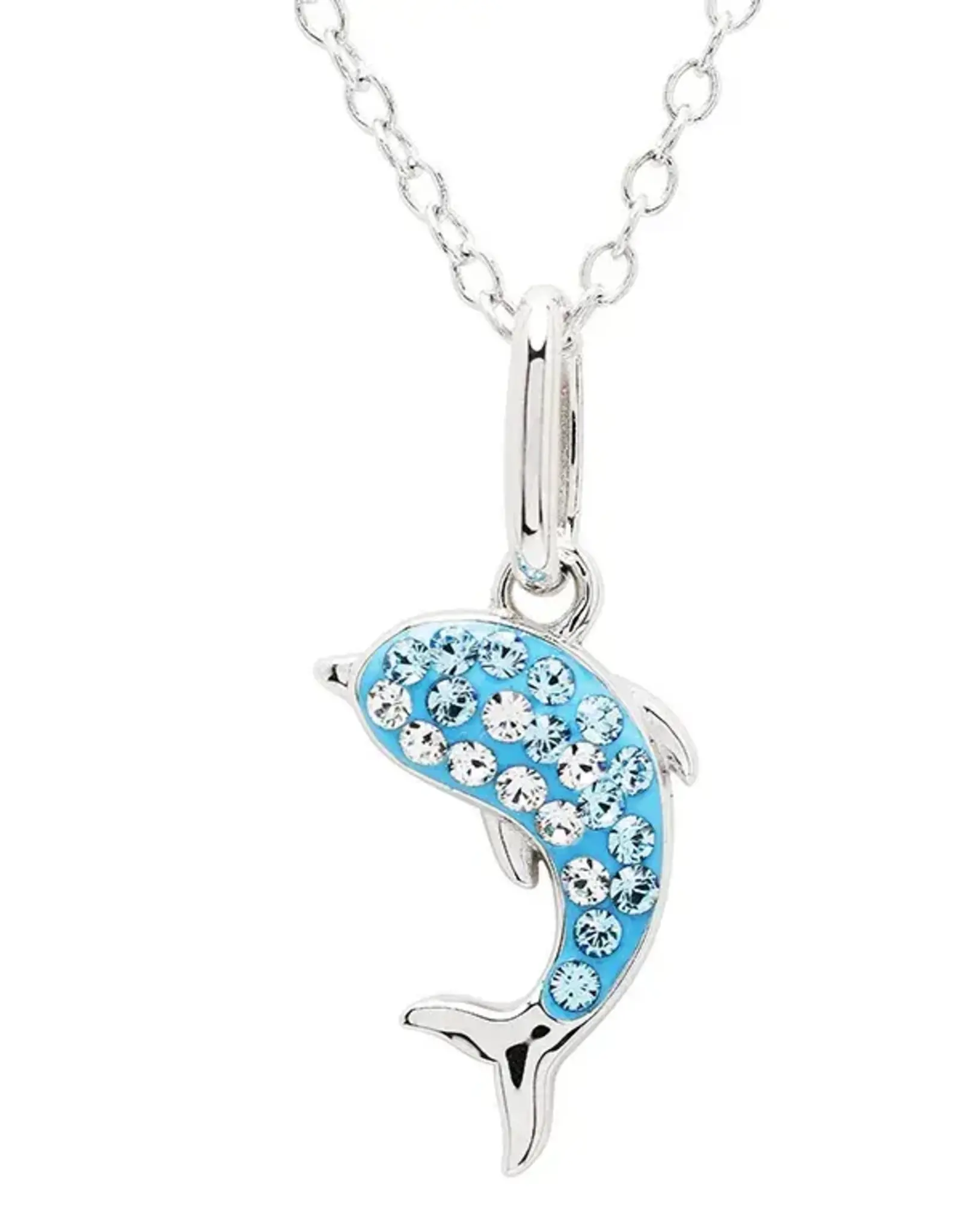 FLAIRCRAFT LIMITED DOLPHIN MINI NECKLACE AQUA