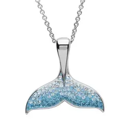 FLAIRCRAFT LIMITED WHALE TAIL NECKLACE BLUE/WHITE