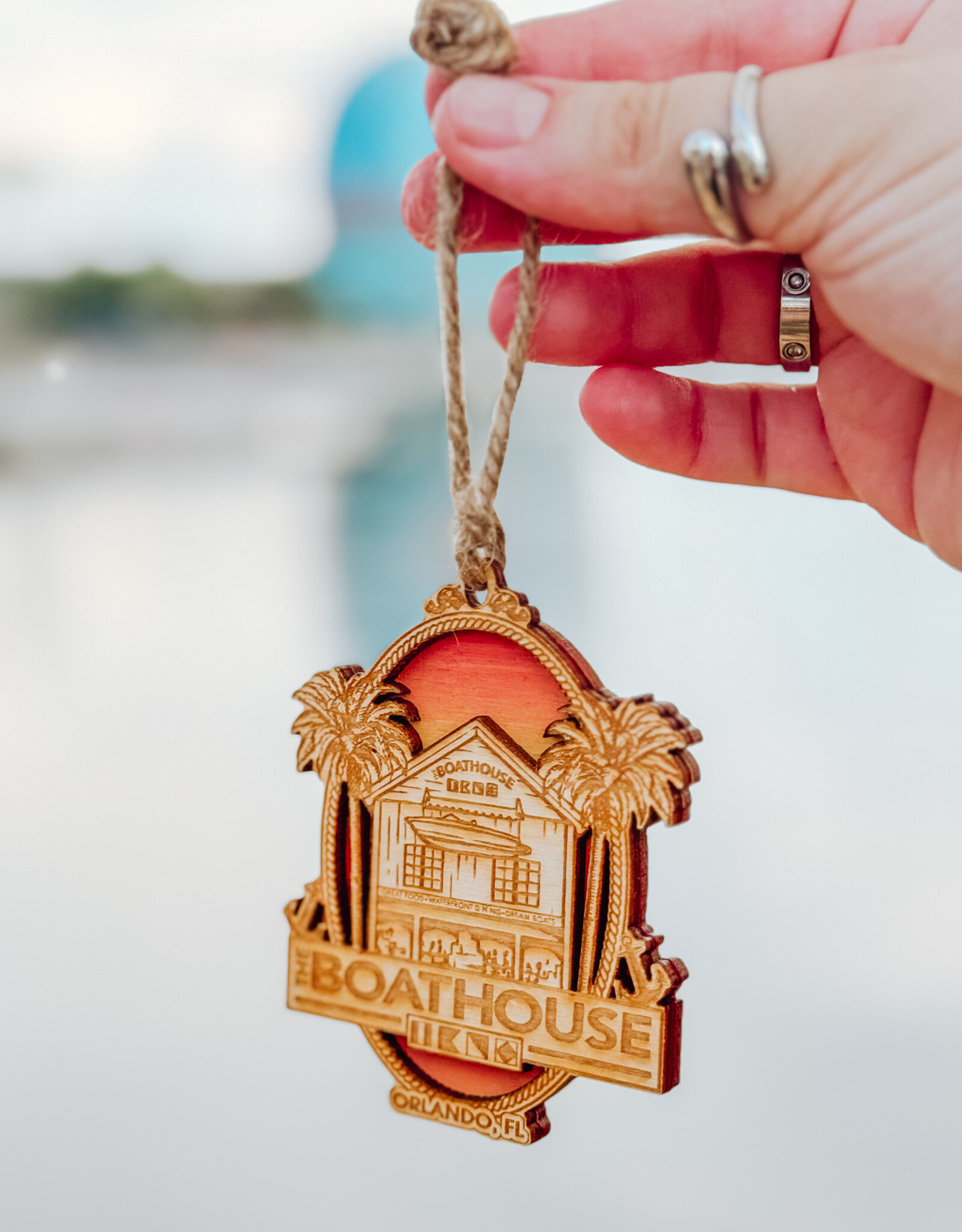 BICAST INC. BI-LEVEL WOOD ORNAMENTS
