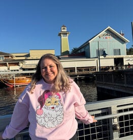 BLING-A-GOGO SEQUIN CHENILLE FLEECE SANTA