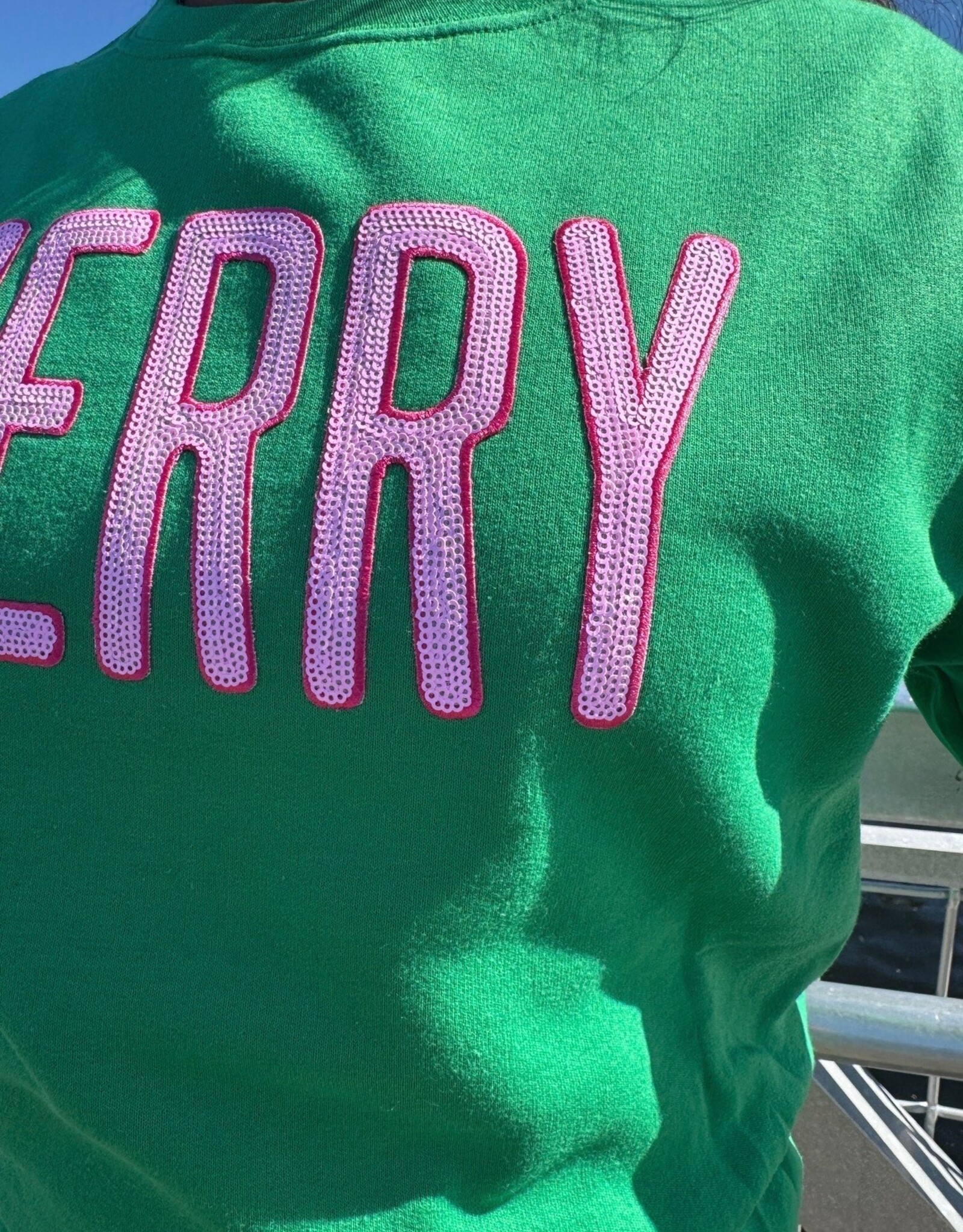 BLING-A-GOGO SEQUIN FLEECE MERRY