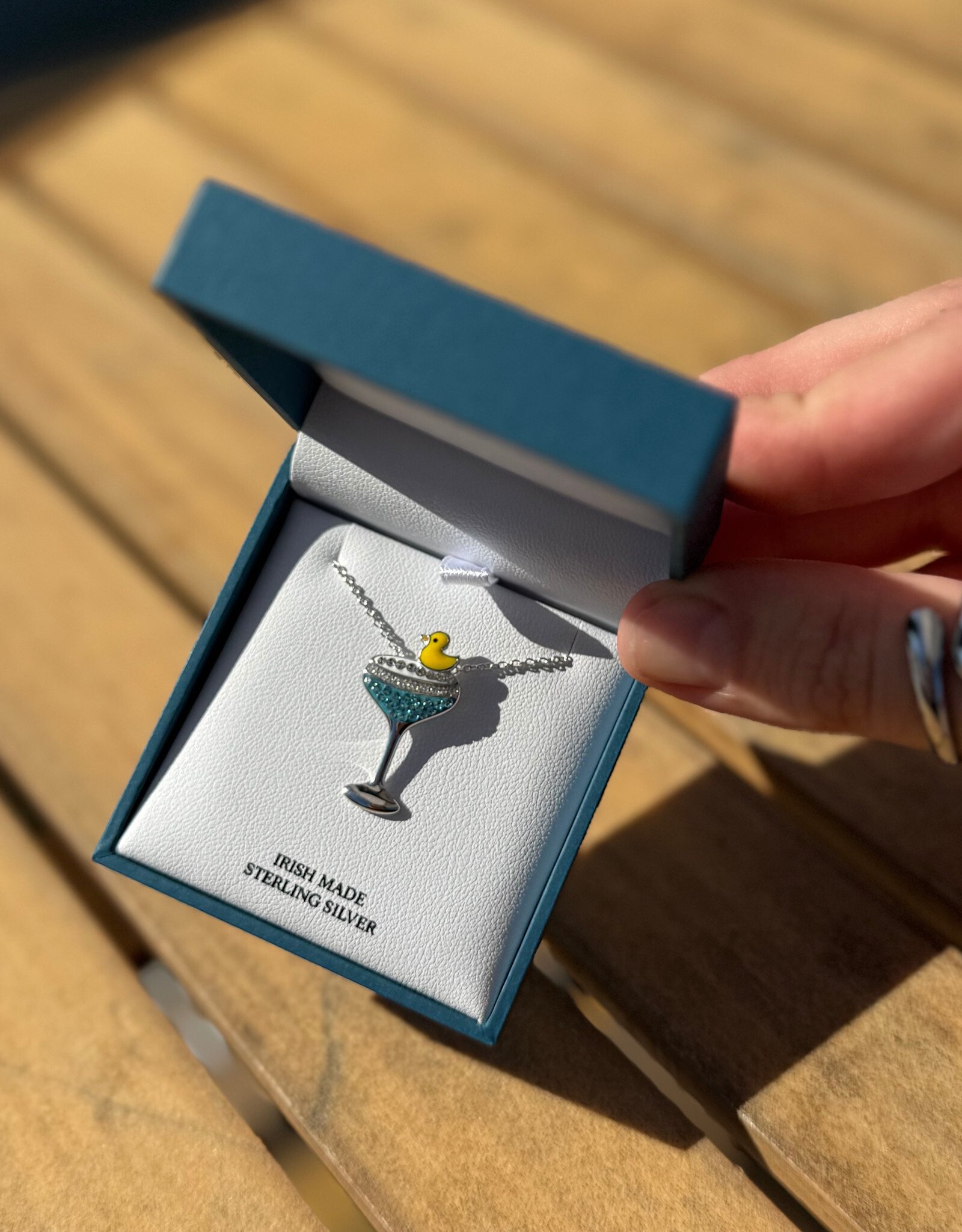 FLAIRCRAFT LIMITED DUCK DUCK RAZZ NECKLACE - STERLING SILVER