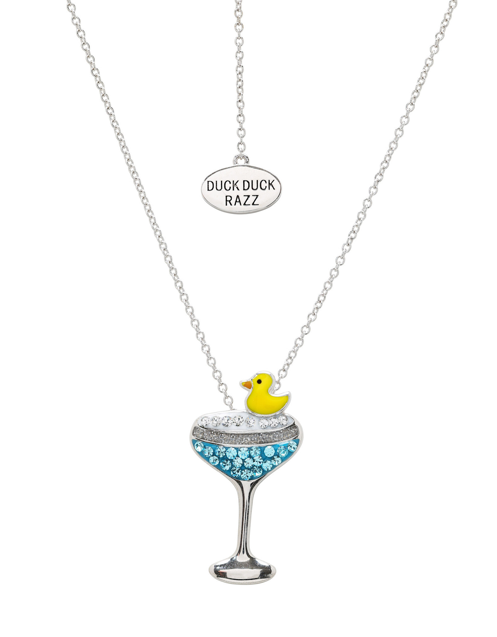FLAIRCRAFT LIMITED DUCK DUCK RAZZ NECKLACE - STERLING SILVER
