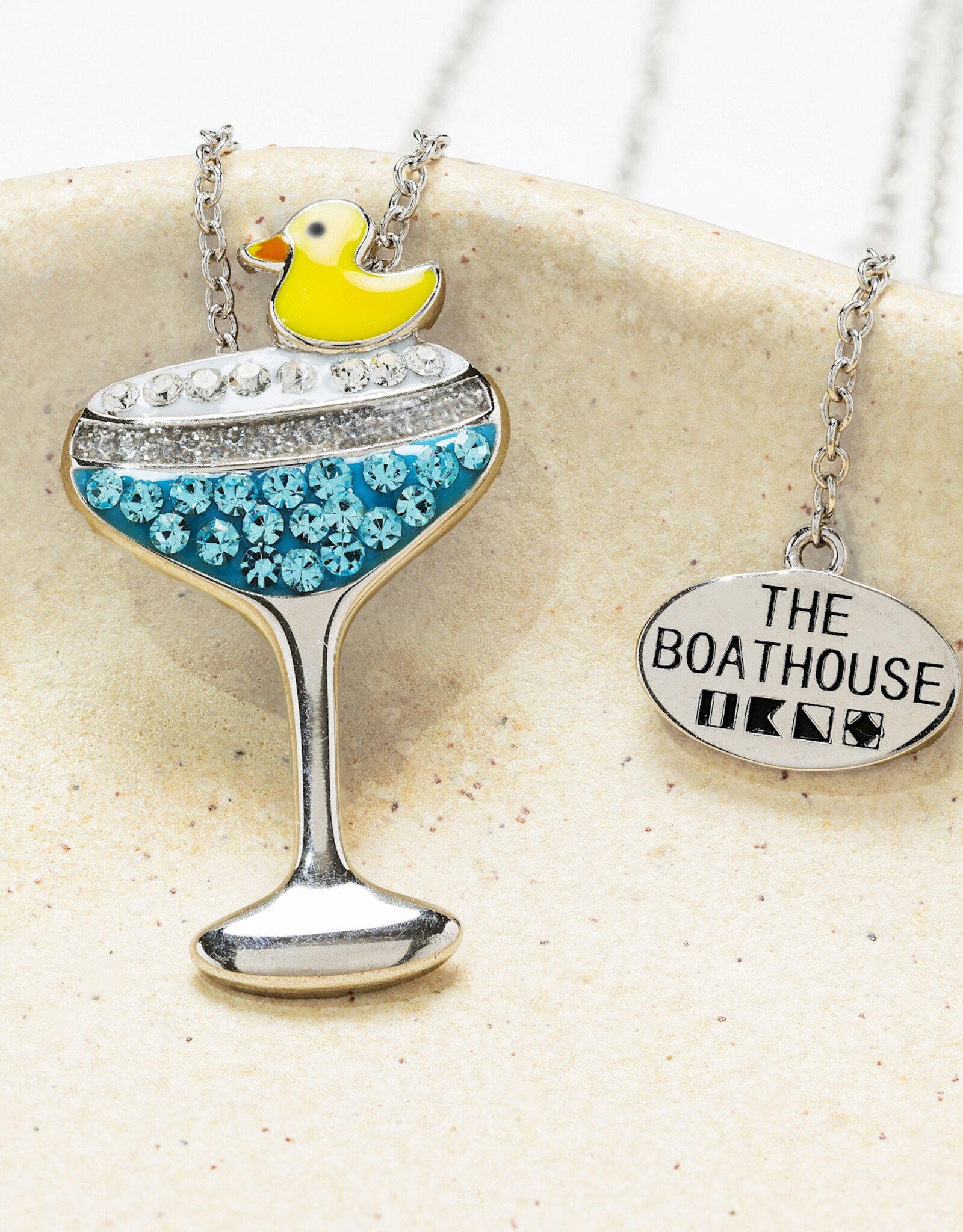 FLAIRCRAFT LIMITED DUCK DUCK RAZZ NECKLACE - STERLING SILVER