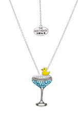 FLAIRCRAFT LIMITED DUCK DUCK RAZZ NECKLACE - STERLING SILVER