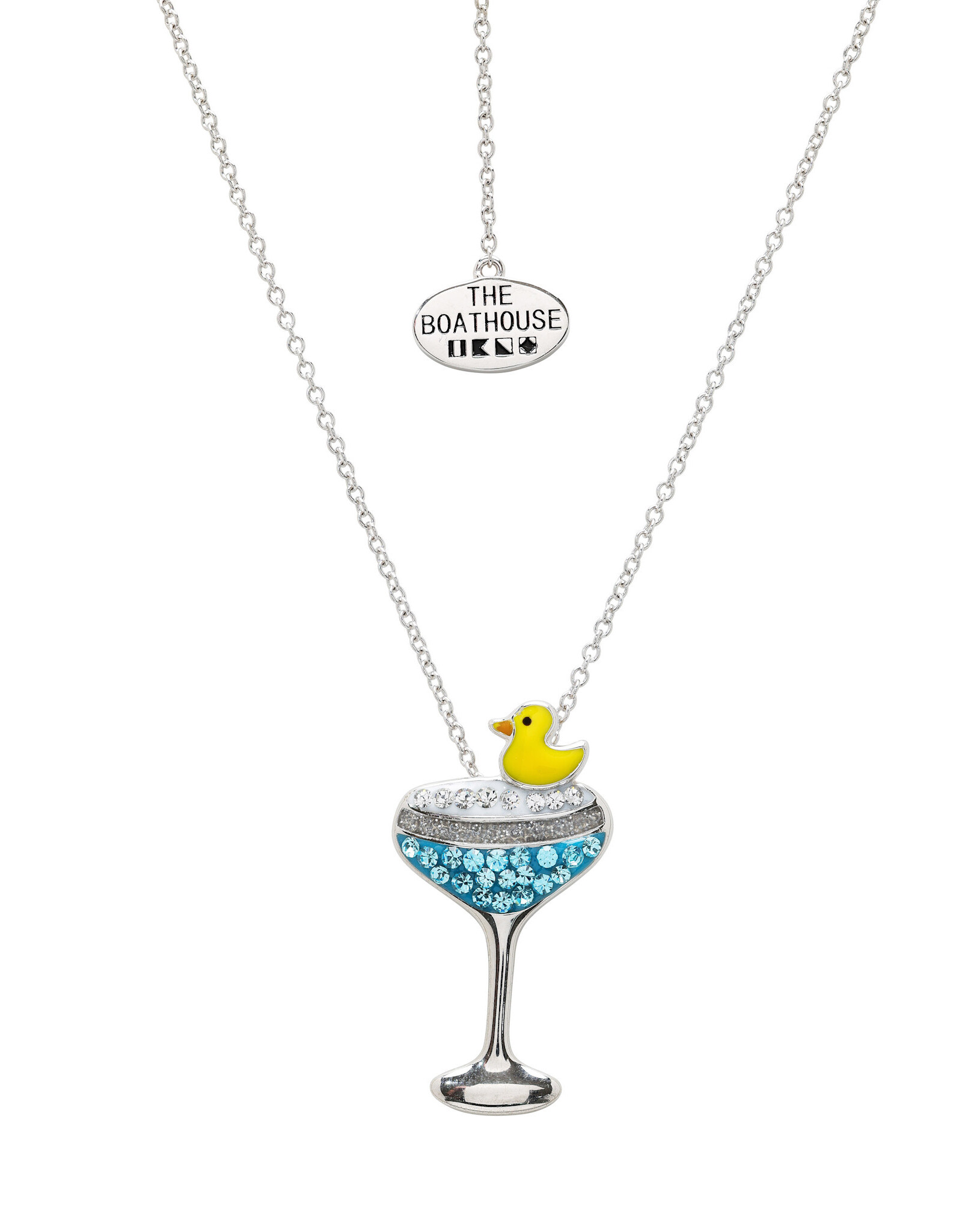FLAIRCRAFT LIMITED DUCK DUCK RAZZ NECKLACE - STERLING SILVER