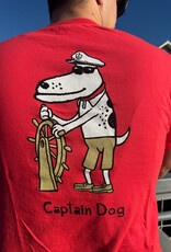 BIG HED CAPTAIN DOG TEE