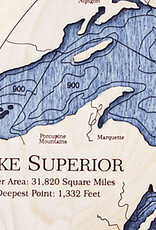 SEA & SOUL GREAT LAKES DEEP BLUE 12" CLOCK