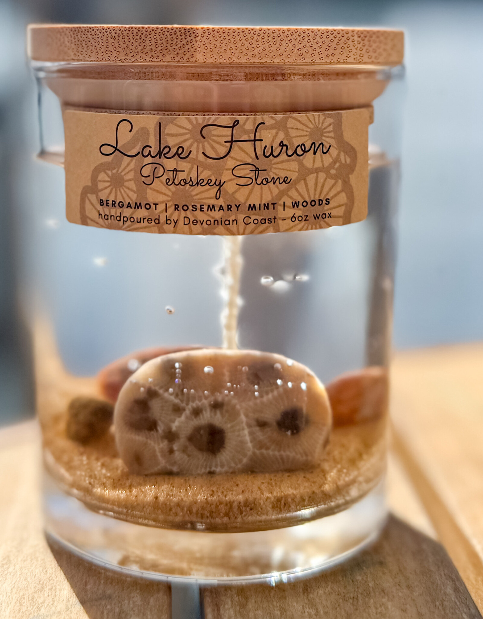 DEVONIAN COAST LAKE HURON SINGLE WICK GEL CANDLE 6OZ