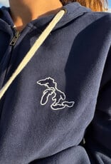 The Idea Girl GREAT LAKES FULL ZIP HOODIE