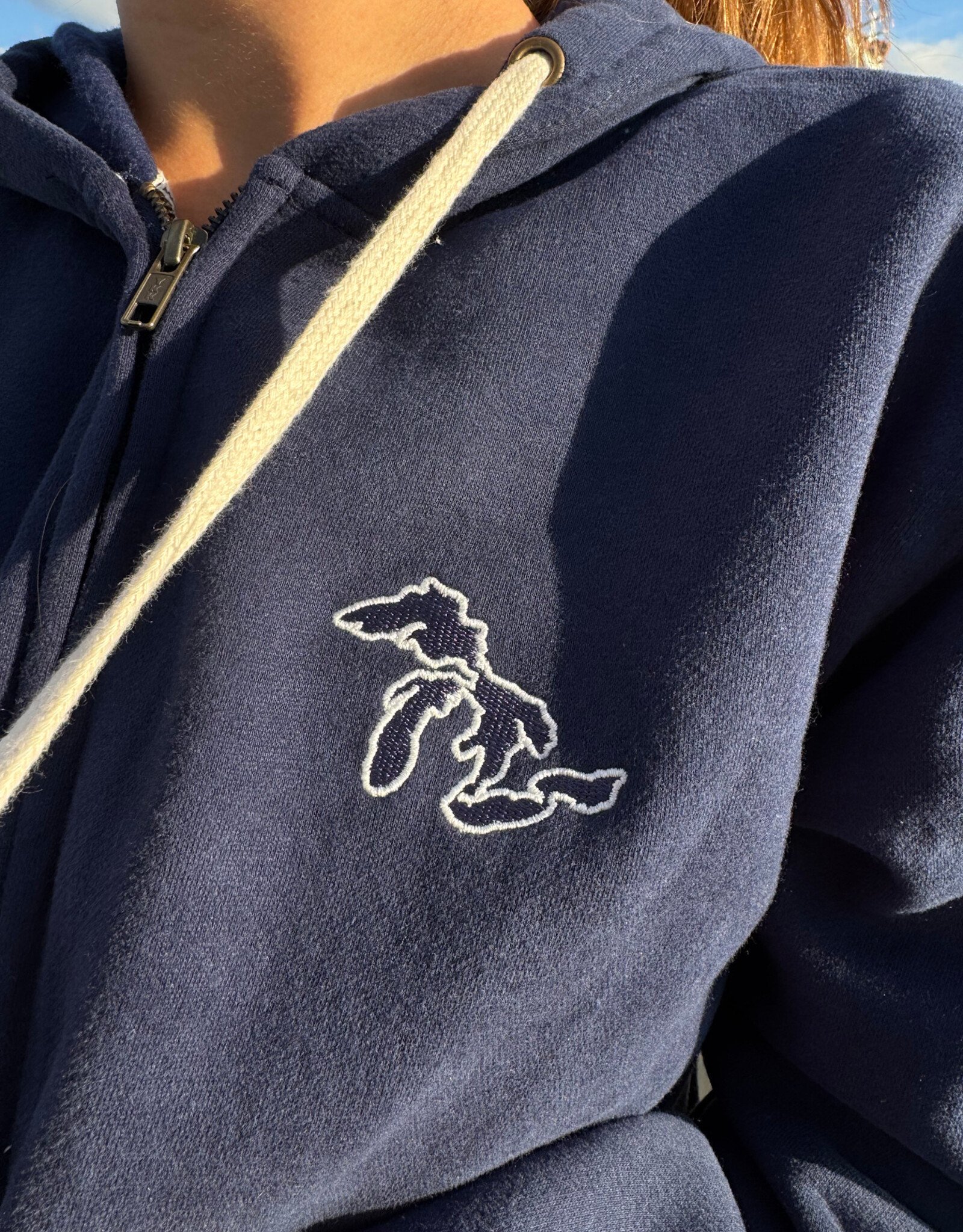 The Idea Girl GREAT LAKES FULL ZIP HOODIE