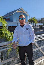 COTTONSEED WHITE LONG SLEEVE FULL ZIP HOODIE CAPTAIN ON SLEEVE