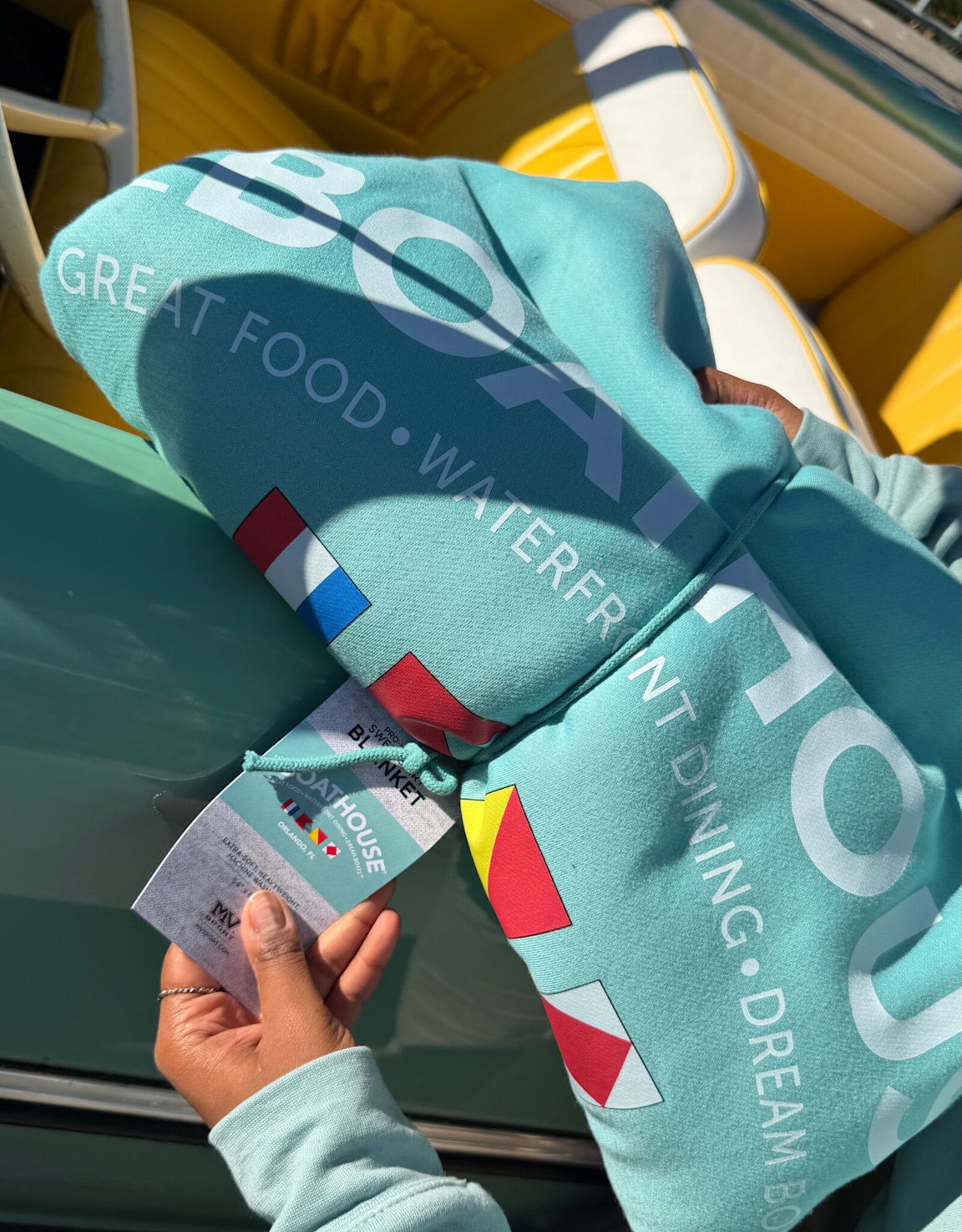 The Idea Girl BOATHOUSE FLEECE BLANKET