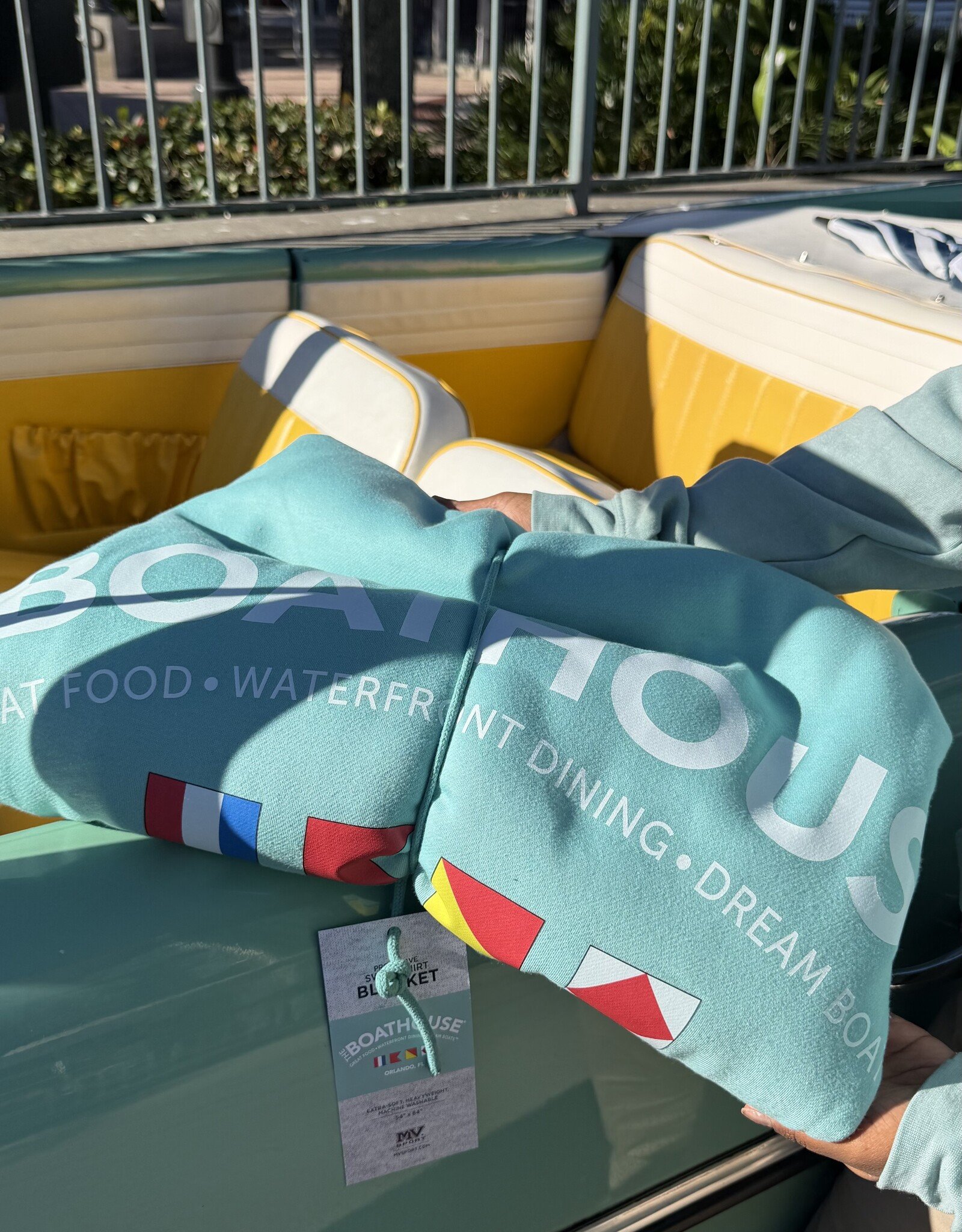 The Idea Girl BOATHOUSE FLEECE BLANKET