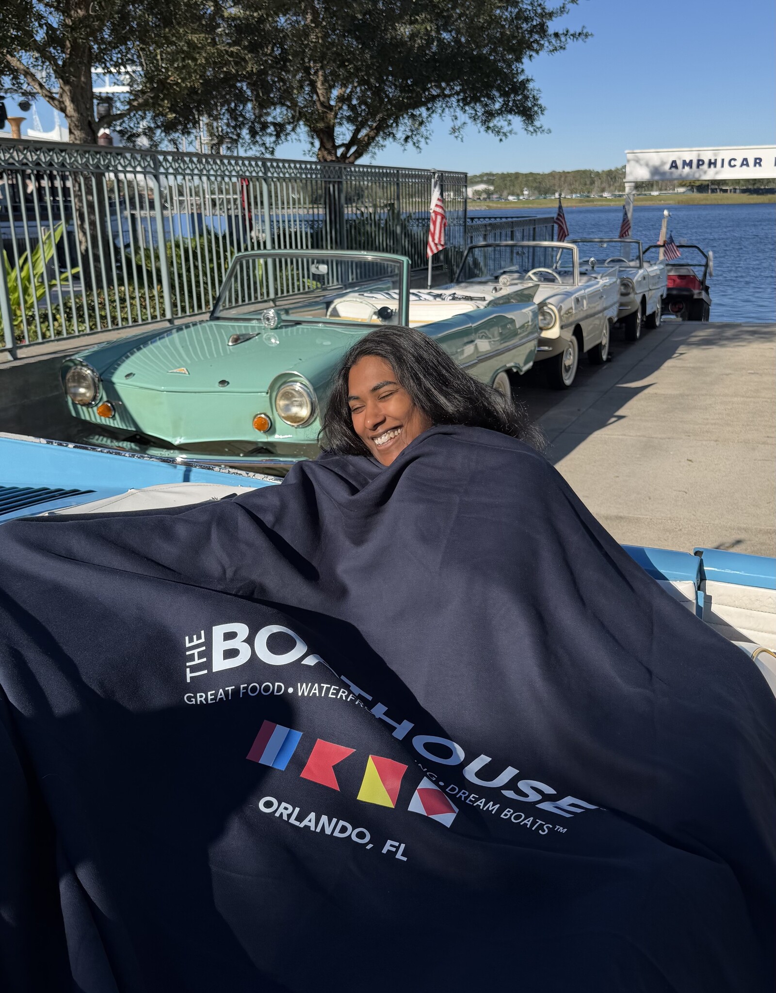 The Idea Girl BOATHOUSE FLEECE BLANKET