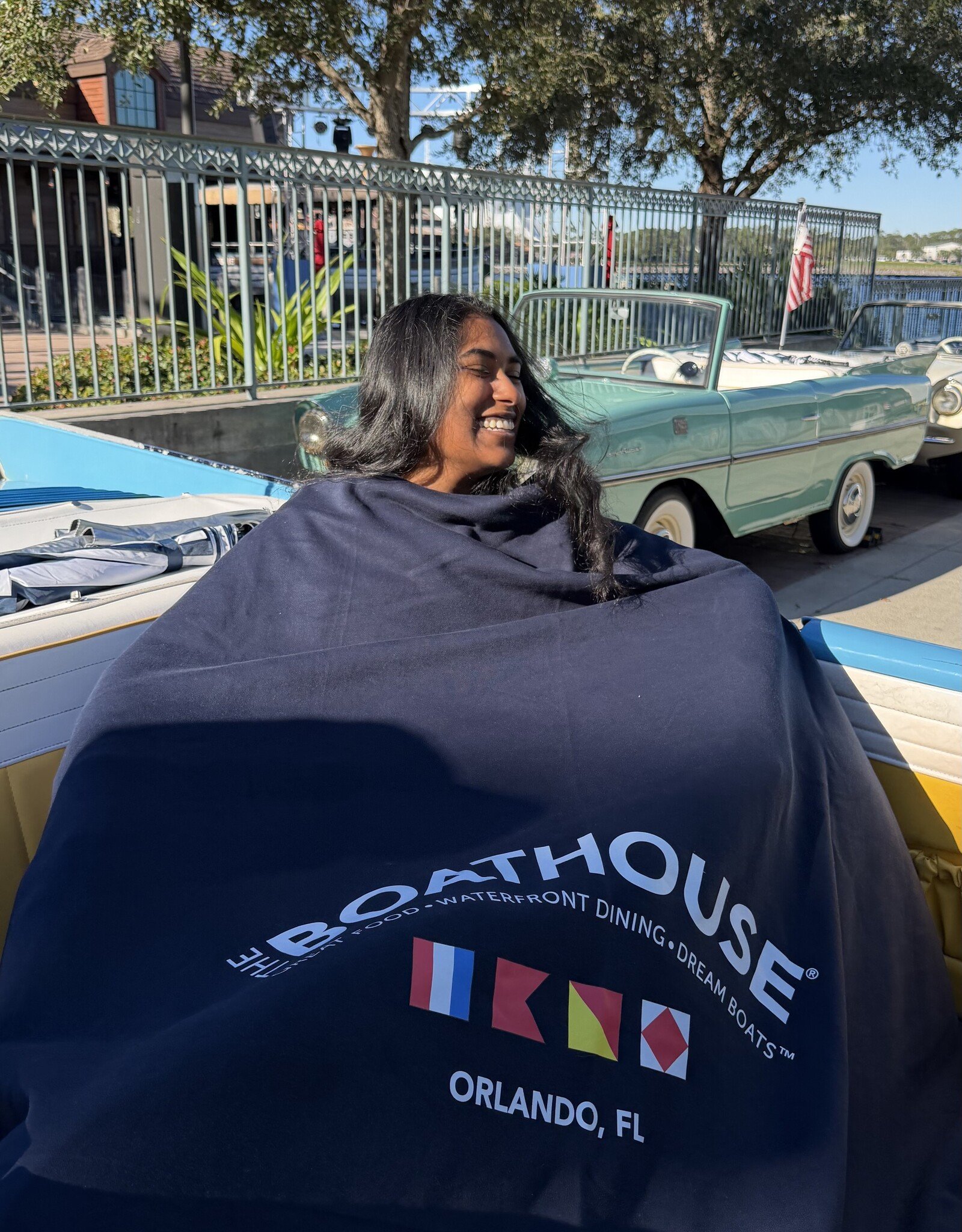 The Idea Girl BOATHOUSE FLEECE BLANKET