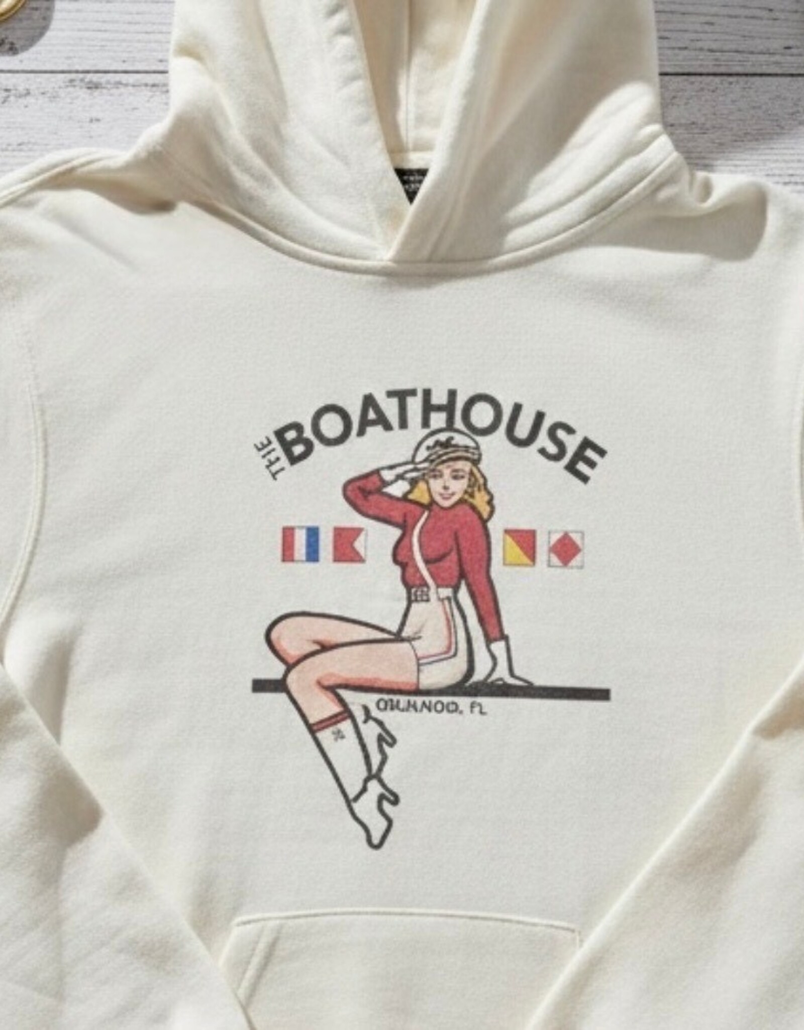 The Idea Girl OYSTER GIRL FLEECE HOODIE