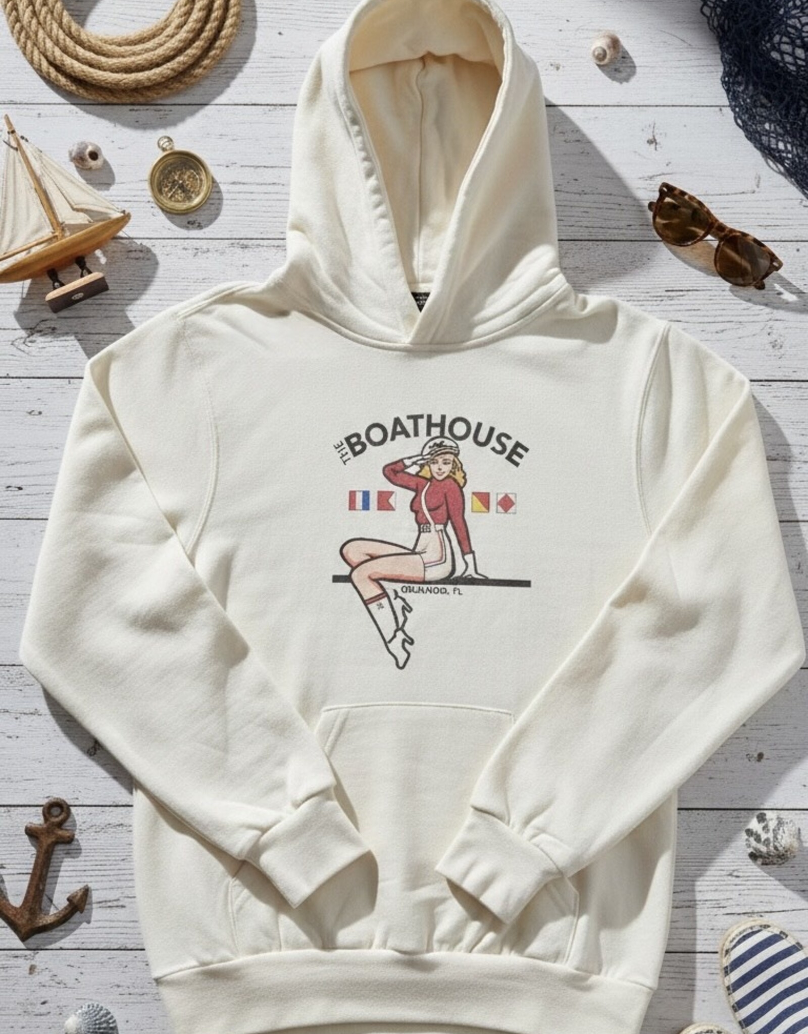 The Idea Girl OYSTER GIRL FLEECE HOODIE