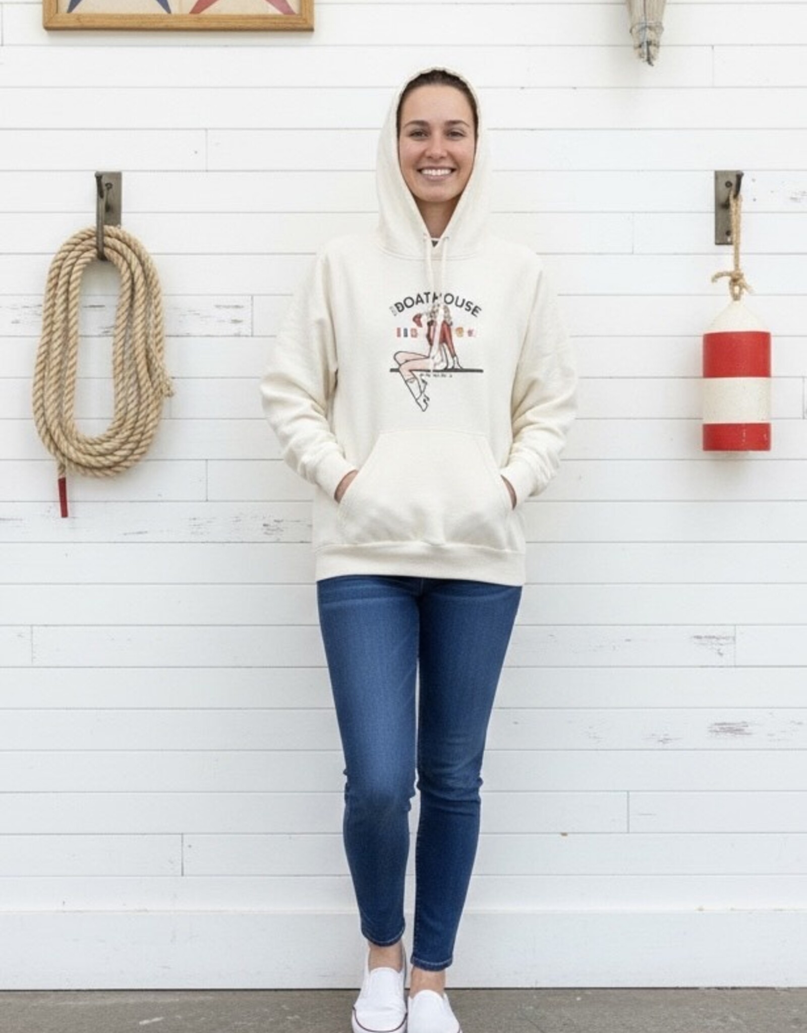 The Idea Girl OYSTER GIRL FLEECE HOODIE
