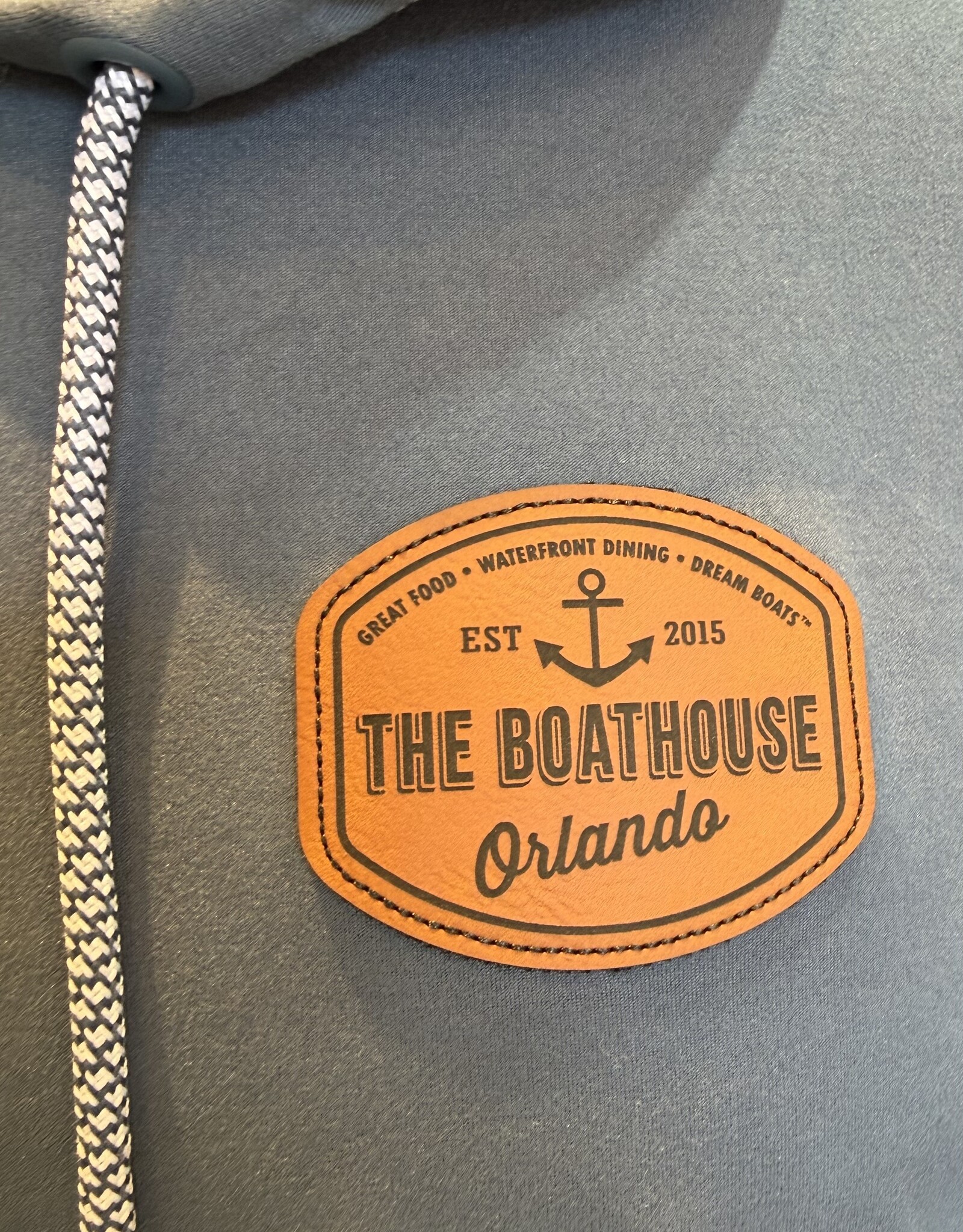 Signature Concepts - Apparel LEATHER PATCH HOOD LONG SLEEVE