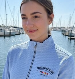 STRAIGHT DOWN OPTIC 1/4 ZIP WAFFLE JACKET