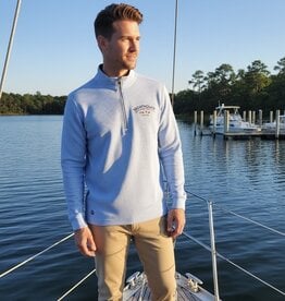 STRAIGHT DOWN OPTIC 1/4 ZIP WAFFLE JACKET