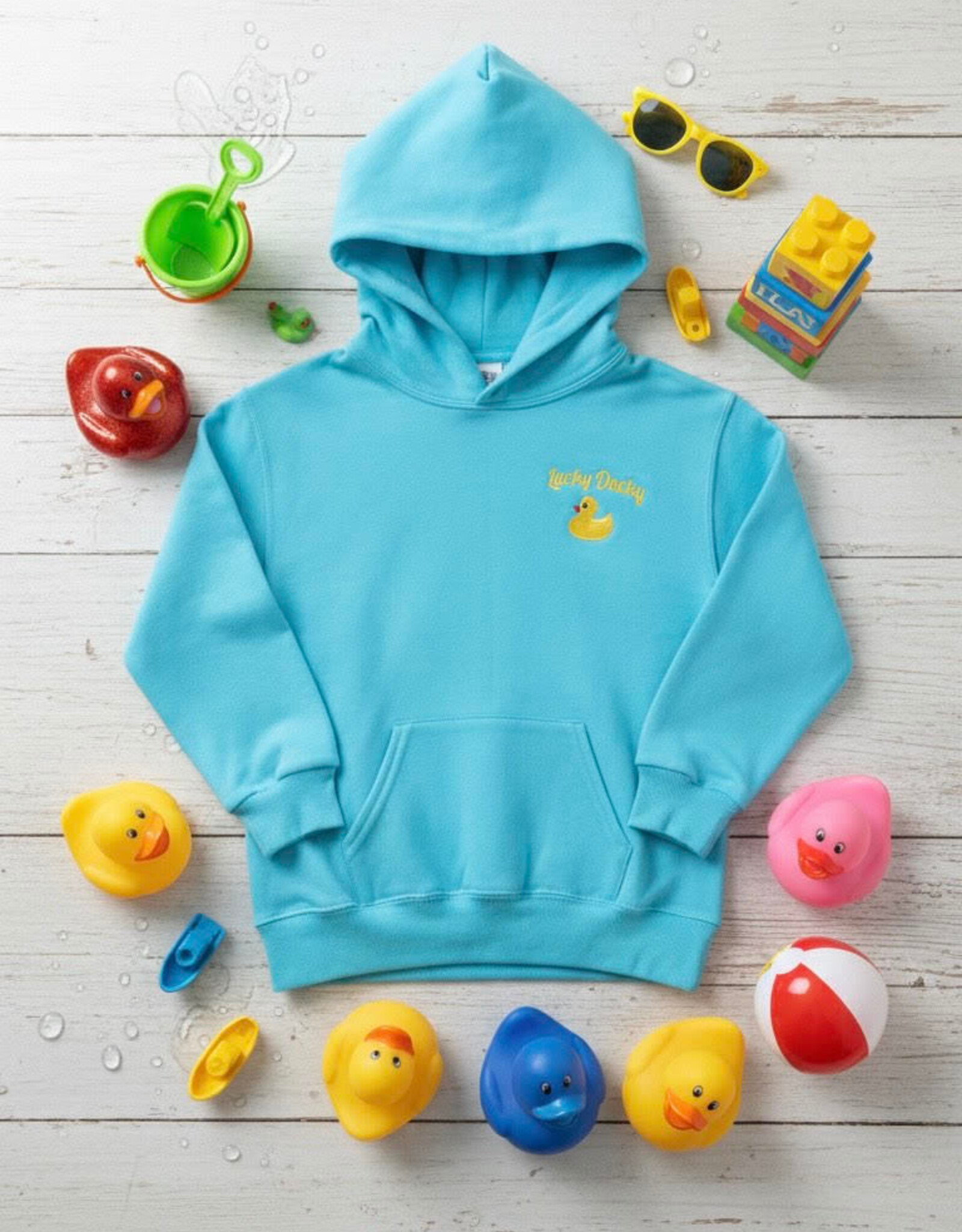 The Idea Girl LUCKY DUCKY KIDS HOODIE