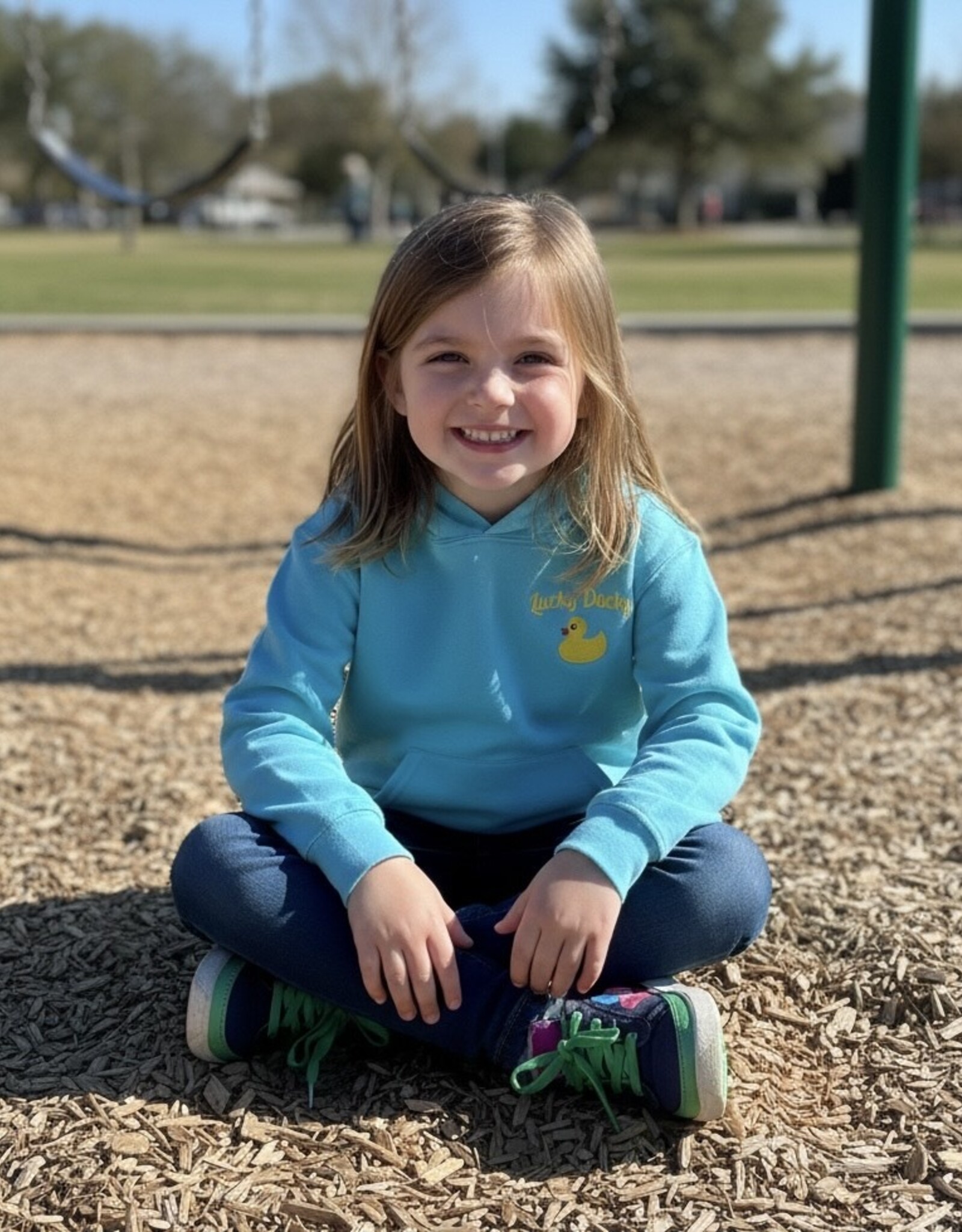 The Idea Girl LUCKY DUCKY KIDS HOODIE