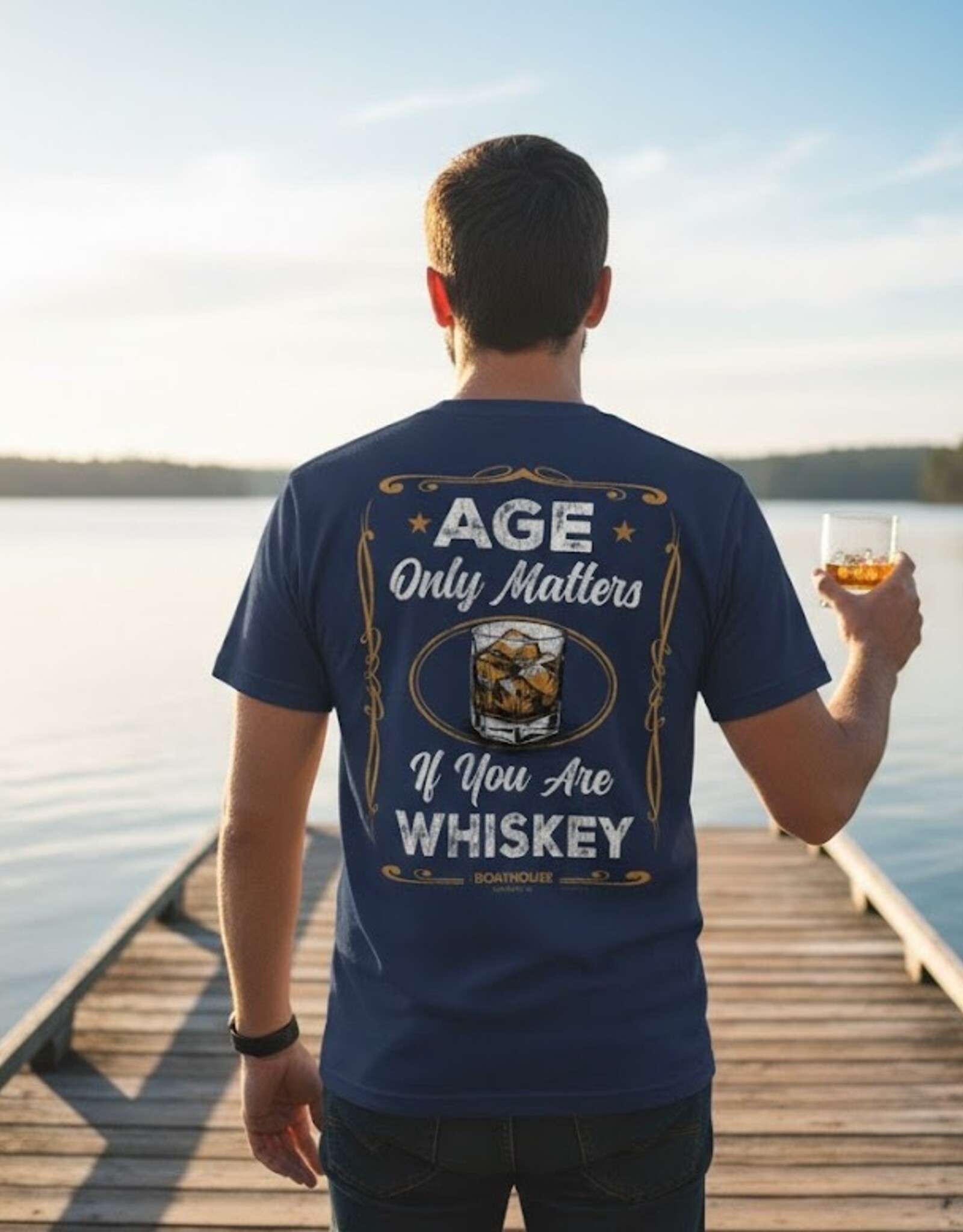 API Source AGE ONLY MATTERS WHISKEY TEE