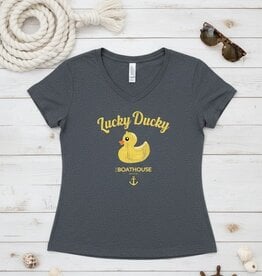 The Idea Girl LUCKY DUCK V NECK - WOMENS