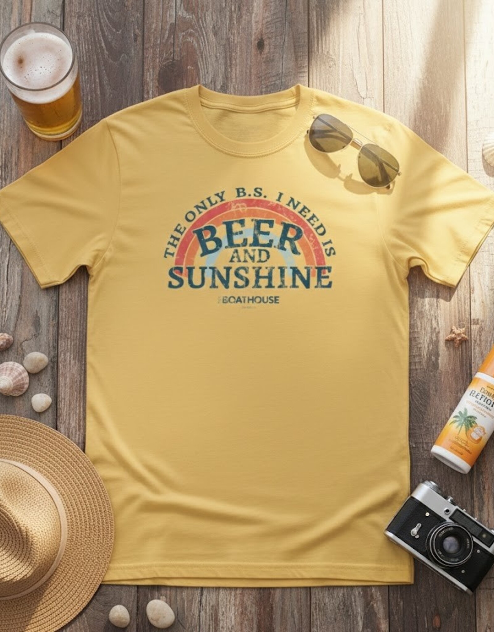 The Idea Girl BEER AND SUNSHINE TEE
