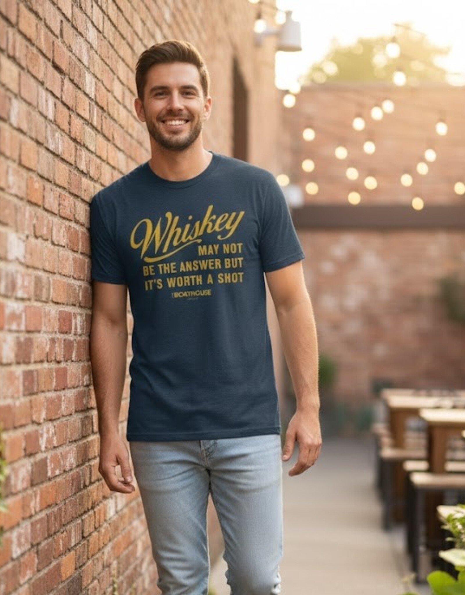The Idea Girl WHISKEY WORTH A SHOT TEE
